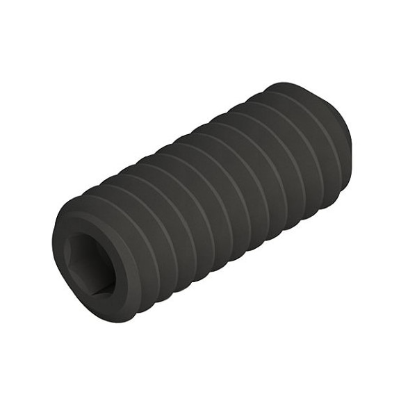 Set Screw - 10-32 X 3/8 Cup Point, Blk Alloy